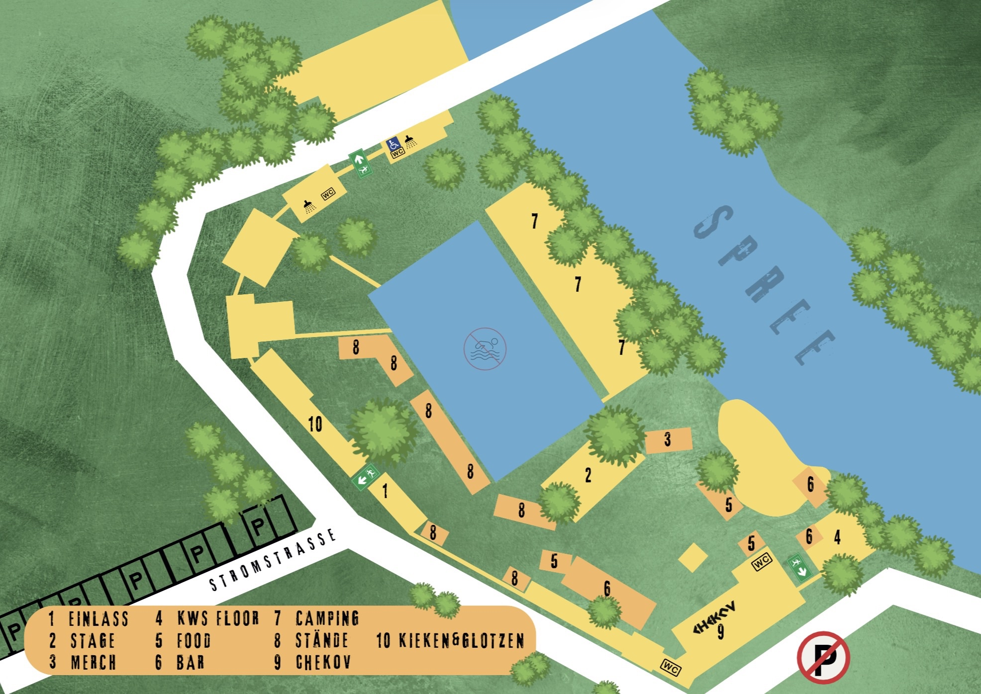 Geländeplan Chekov Festival